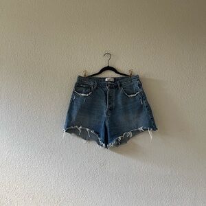 Abercrombie Curve Love Dad Jean Shorts